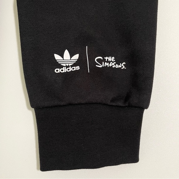 Adidas x The Simpson Squishee Hoodie Graphic Pullover Sweatshirt Black Medium - Picture 12 of 15